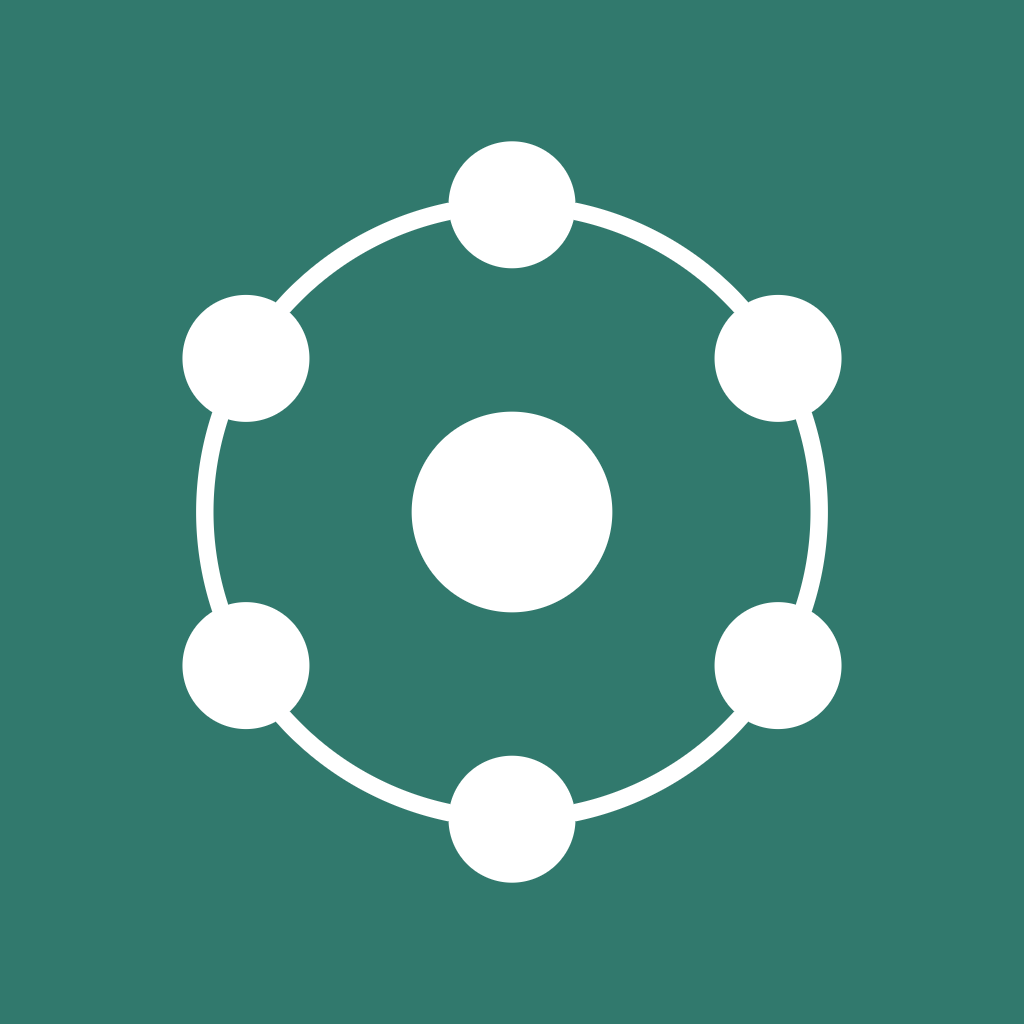A as app icon, green tile