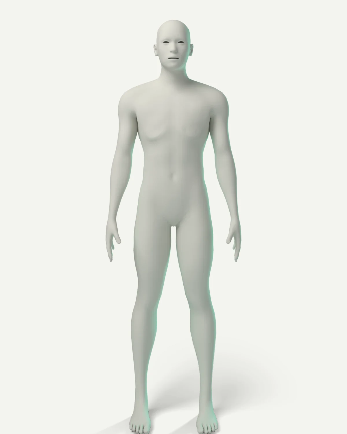 Clay Twin, front view, on stone
