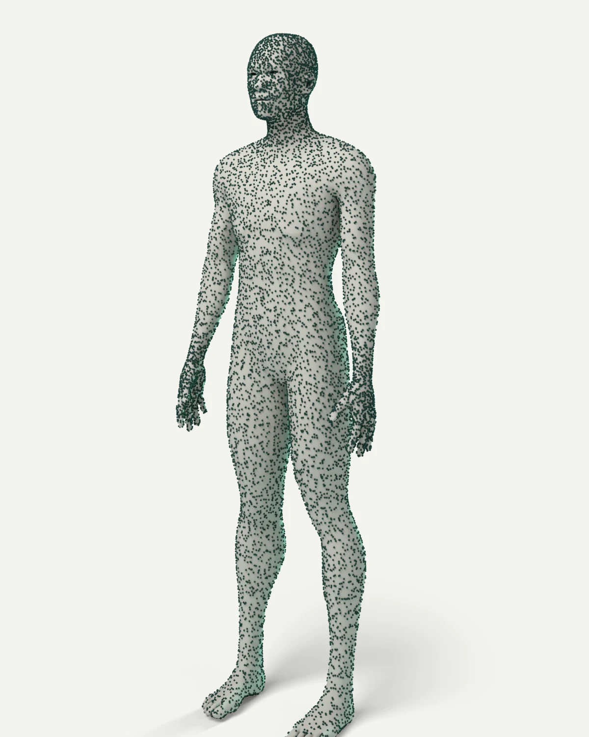 Stipple Twin, three-quarter view, on stone